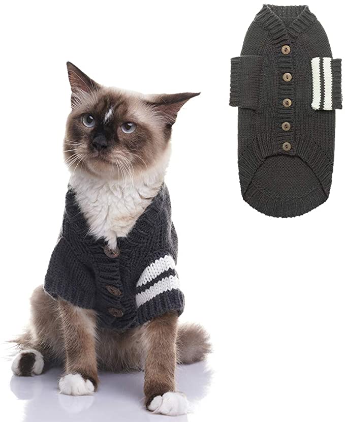 Pet Life Argyle Style Ribbed Fashion Pet Sweater Black Small