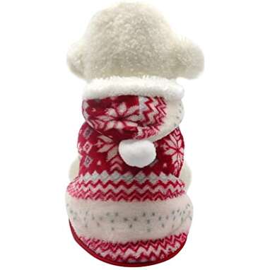 Christmas Fleece Dog Jacket