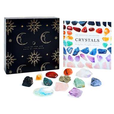 Love by Luna Essential Crystal Collection & Selenite Zodiac Cleansing and Charging Disc