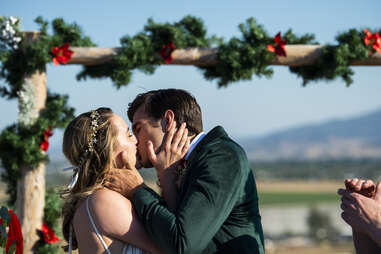 lauren and josh swickard in a california christmas city lights