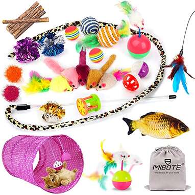 Mibote 28 Pcs Cat Toys 