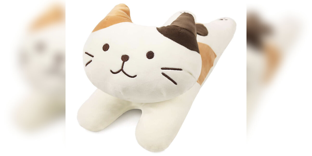 Stuffed cheap cat pillow