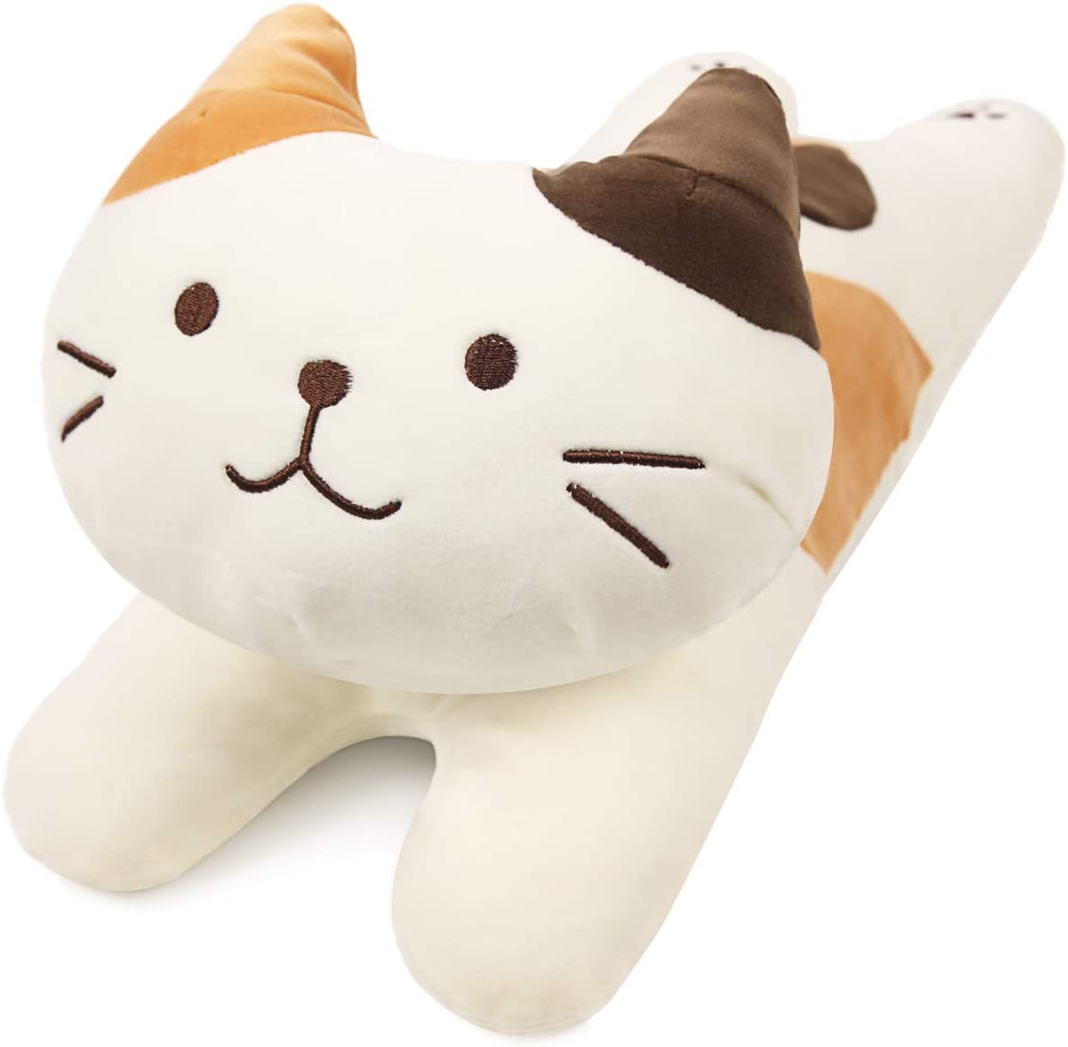 Cat Plush Kawaii Cat Super Cute Big Face White Kitty Stuffed