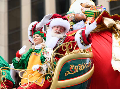 macy's thanksgiving day parade, santa at the macy's thanksgiving day parade