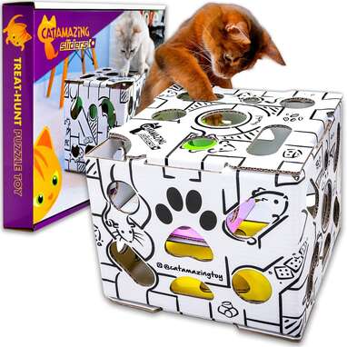 Cat Amazing Sliders Interactive Treat Puzzle Toy
