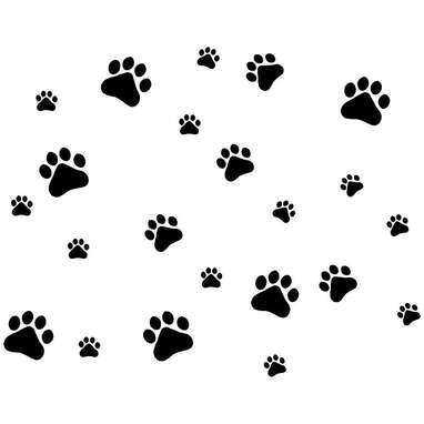 MLM Paw Prints Wall Stickers