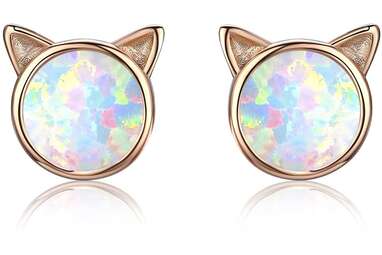 Cuoka Opal Cat Earrings