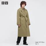 Women U Double-Breasted Trench Coat
