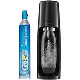 SodaStream Terra Sparkling Water Maker (Black) with CO2 and DWS Bottle