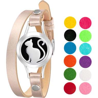 mEssentials Pretty Kitty Essential Oil Diffusing Bracelet