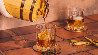 Treat Your Dinner Guests to This Barrel-Aged Spiced Whiskey Cocktail