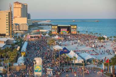 a music festival by the beach