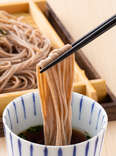 noodles and chopsticks soba