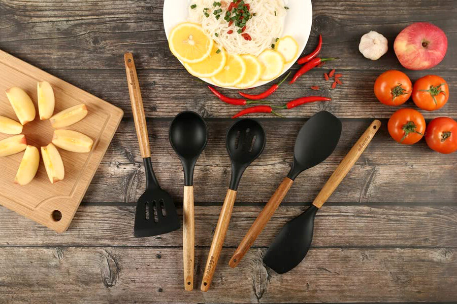 Berglander Cooking Utensil Set 8 Piece, Stainless Steel Kitchen Tool Set  with Stand,Cooking Utensils…See more Berglander Cooking Utensil Set 8  Piece
