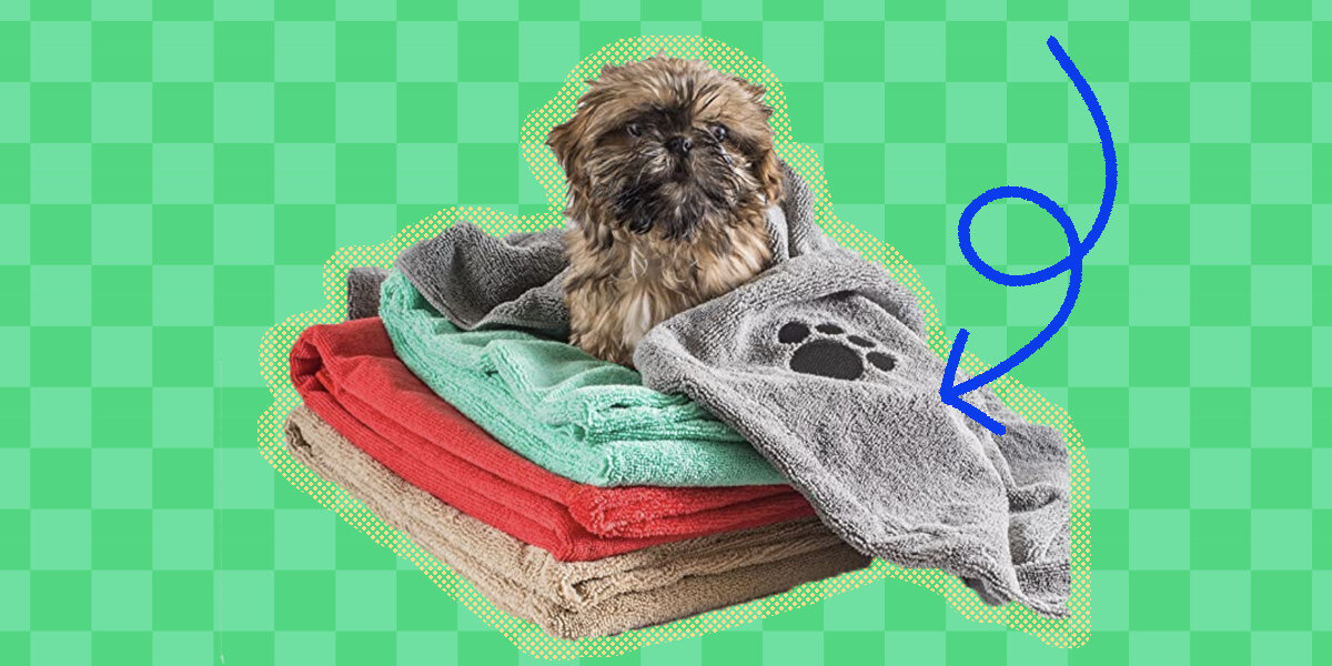 Dog towels with legs best sale