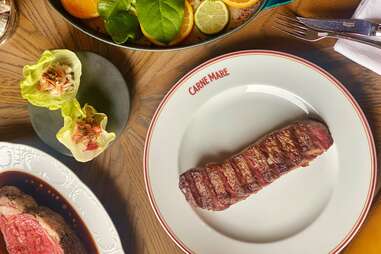 Gorgonzola-Cured Striploin at Carne Mare