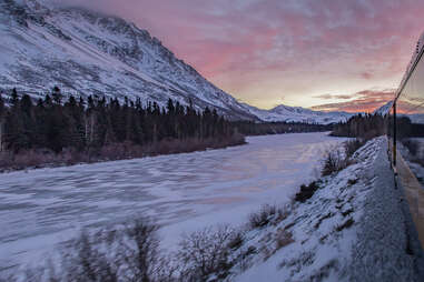 Alaska Railroad Aurora Winter Train