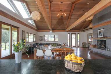 A spacious modern farmhouse on a goat and sheep dairy