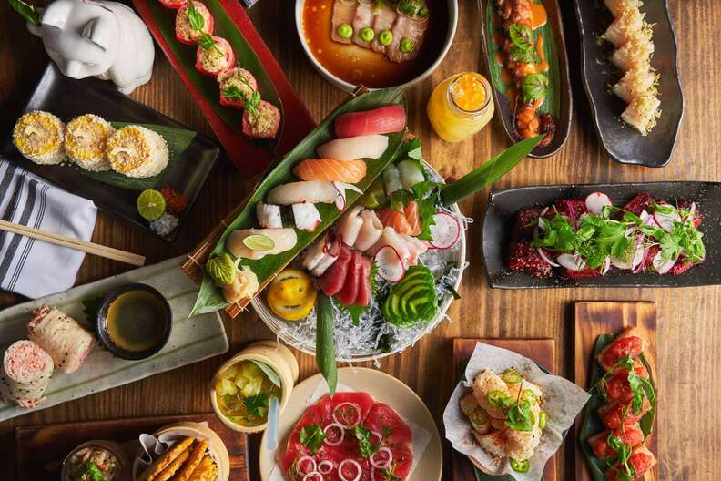 🍣Food in Miami: Kan Sushi is an all you can eat sushi spot in Brickel, kan sushi miami