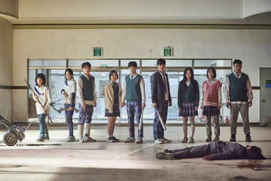 Park Ji-hu and Yoon Chan-young in all of us are dead