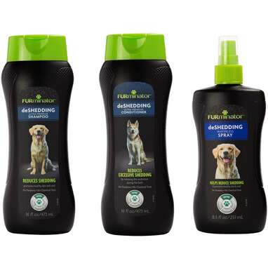 Best deshedding shampoo kit: FURminator Ultra Premium Deshedding Shampoos and Conditioners