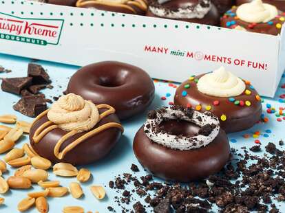 Krispy Kreme chocolate glazed mini donuts