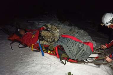 Loyal dog saves boy on mountain