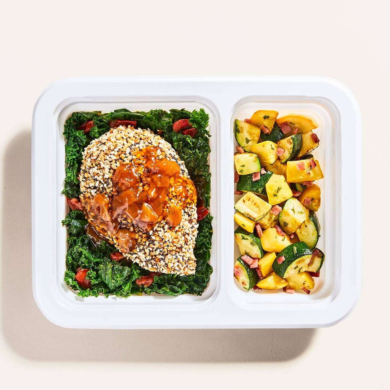 meal in tray