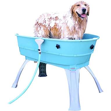 Best dog bathtub for large dogs: Booster Bath Elevated Pet Bath