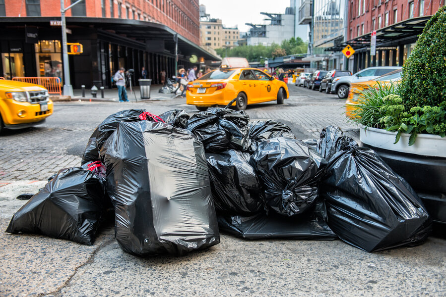 American Waste Red Garbage Bags