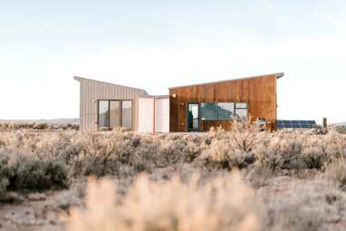 Solar-powered luxury home with high desert views
