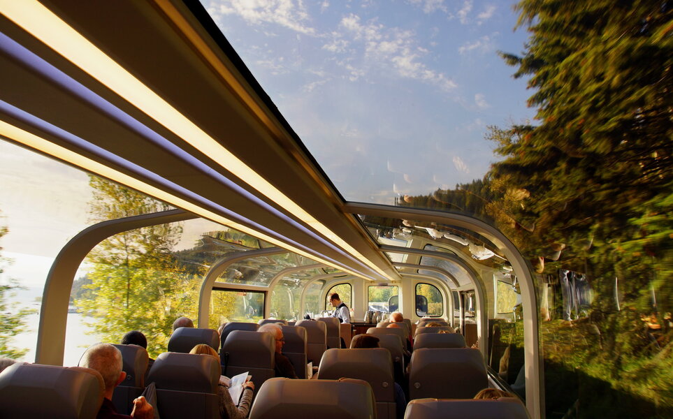 Glass Train Terminals Canadian Glass-Domed Train Is Offering a Free Luxury Upgrade - Thrillist