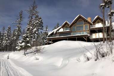 Mountain estate with a private ski lift