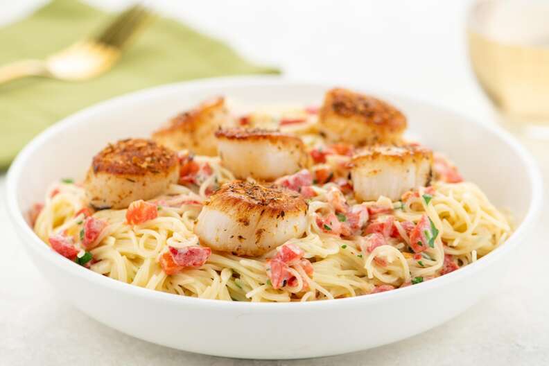 scallops and pasta