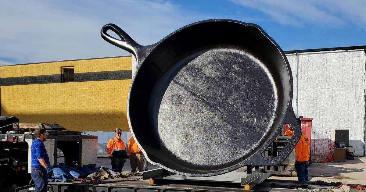 Watch the World's Largest Cast Iron Skillet Make Its Way to Lodge