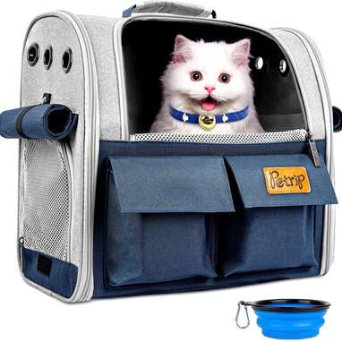 Best overall cat backpack: Petrip Cat Backpack