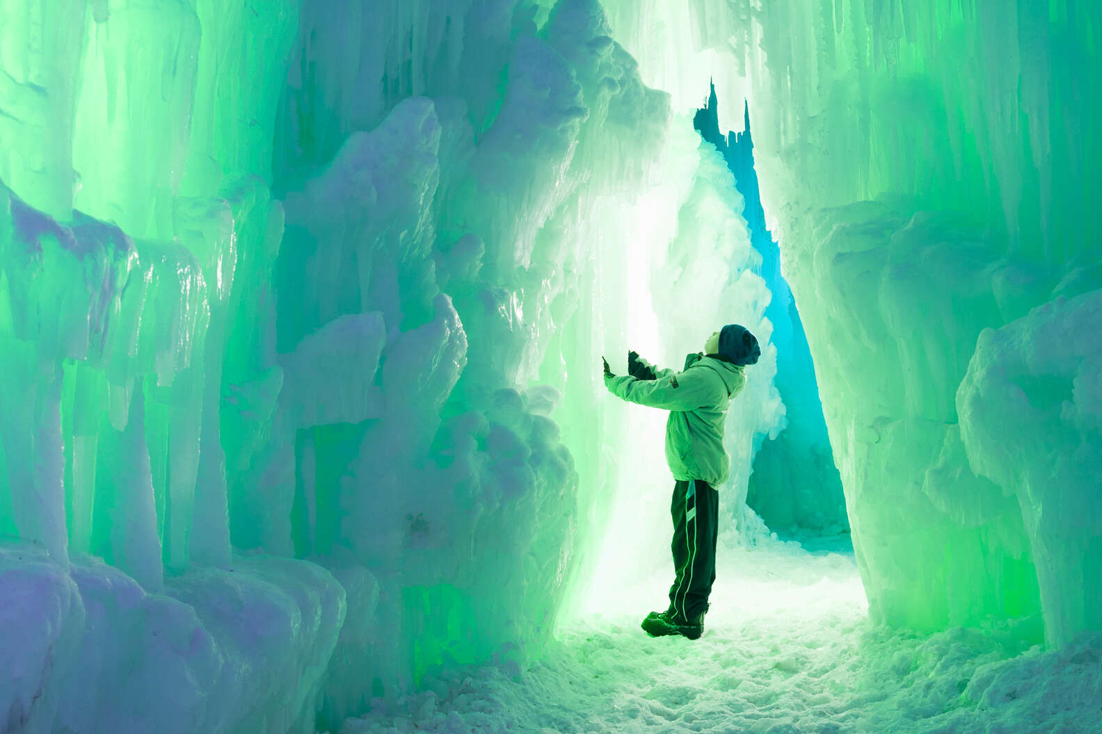 Photo by Mary Siversten, courtesy of Ice Castles