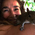 Rescue Squirrel Still Loves The Family Who Saved Him