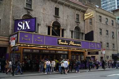 Six the Musical, Broadway marquee