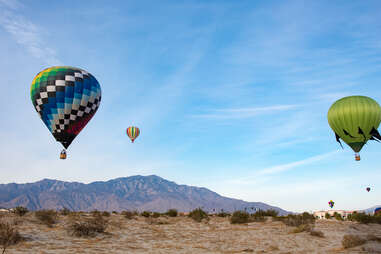 hot air balloons