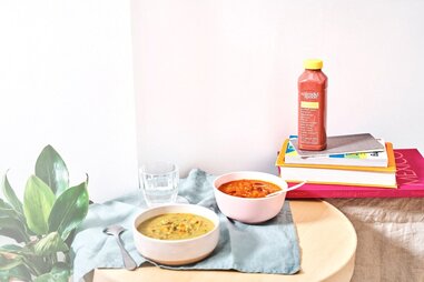 Splendid Spoon soup and drink