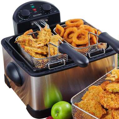 Secura Triple Basket Electric Deep Fryer