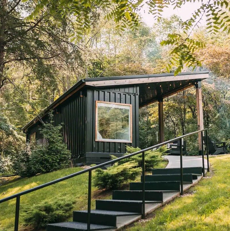 tiny house shipping container airbnb
