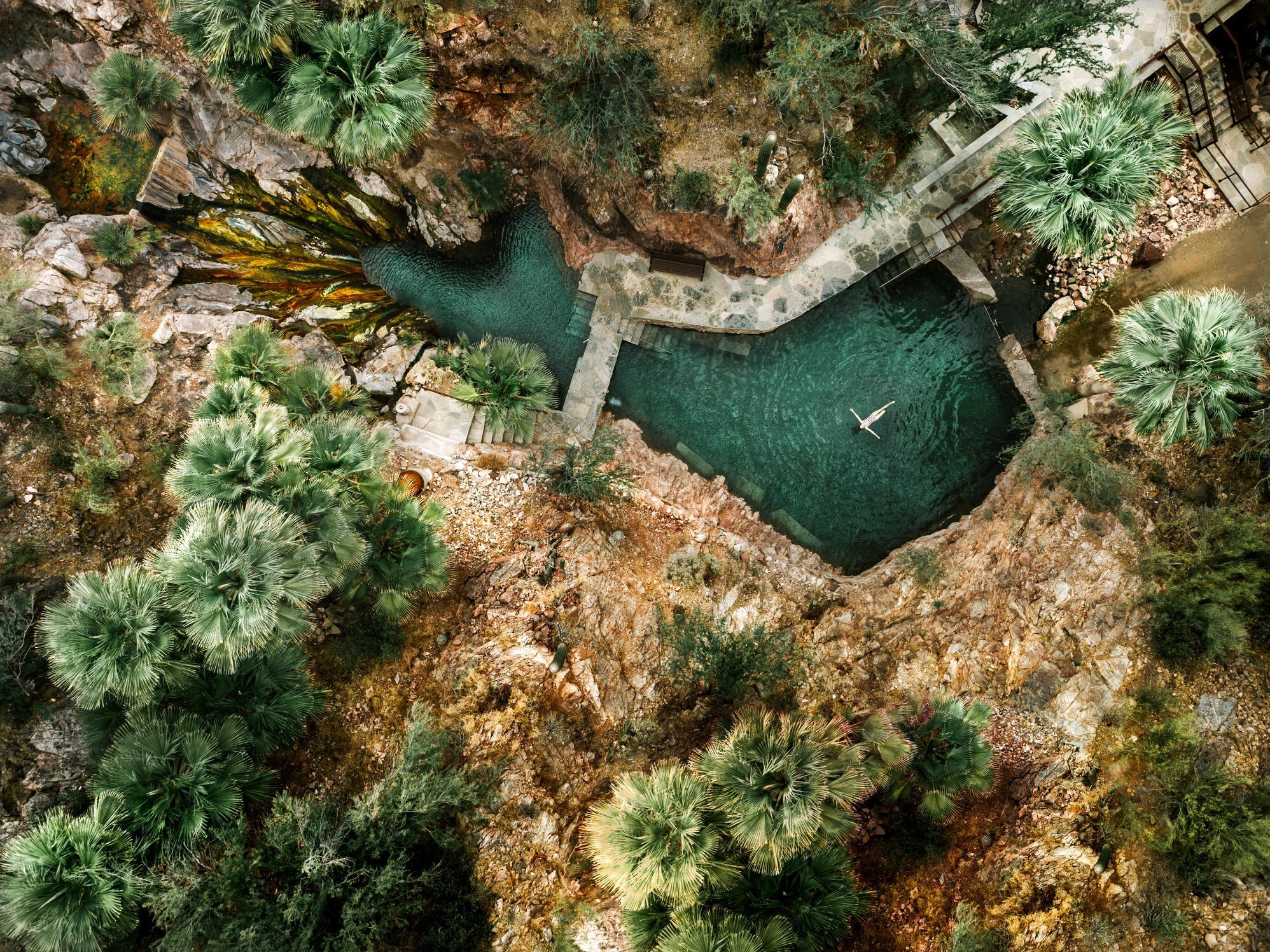 Come to the Desert for Hot Springs, Floating Massages, and Sound Baths