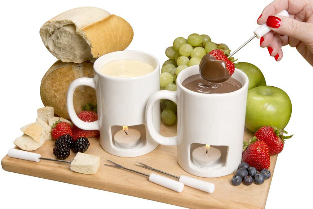 fondue mugs with candle