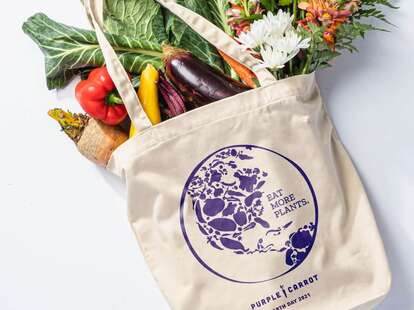 purple carrot bag