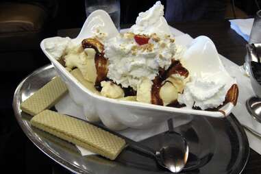 Hot Fudge Banana Split at Margie’s Candies