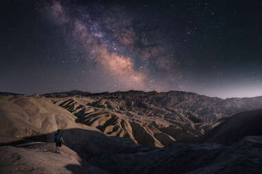 cosmos over mountain dunes