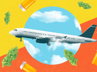 airplane weed pill bottle sneaking weed on a plane