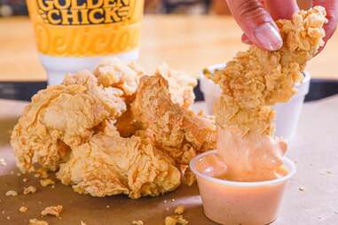 Golden Chick fried chicken